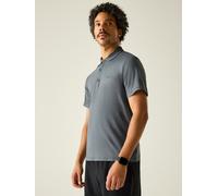 Regatta Funktionspoloshirt "Maverik Stretch" in Grau - Größe L | Herren Sportshirts