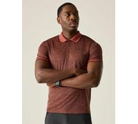 Regatta Funktionspoloshirt "Remex II" in Rotbraun - Größe S | Herren Sportshirts