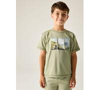 Regatta Funktionsshirt "Alvarado" in Grün - Größe 104 | Kinder Oberteile