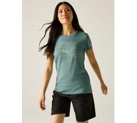Regatta Damen Kurzarm T-shirt Frau Fingal Grün Größe L