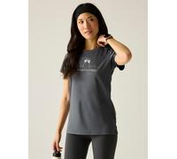 Regatta Funktionsshirt "Fingal Slogan" in Anthrazit - Größe 34 | Damen Outdoor Tops Shirts