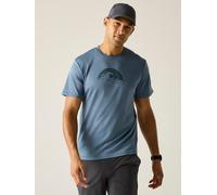 Regatta T-shirt Trekking Herren Mann Fingal Slogan Blau L