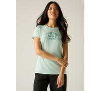 Regatta Funktionsshirt "Fingal Slogan" in Mint - Größe 46 | Damen Outdoor Tops Shirts