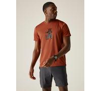 Regatta Funktionsshirt "Fingal Slogan" in Rostrot - Größe XXL | Herren Sportshirts