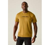 Regatta Funktionsshirt "Fingal Slogan" in Senf - Größe M | Herren Sportshirts