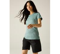 Regatta Funktionsshirt "Fingal Slogan" in Türkis - Größe 42 | Damen Outdoor Tops Shirts