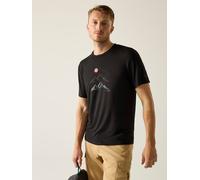 Regatta Funktionsshirt "Fingal Stretch" in Schwarz - Größe XL | Herren Sportshirts