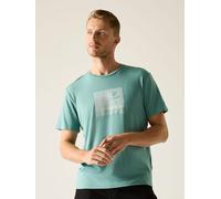 Regatta Funktionsshirt "Fingal Stretch" in Türkis - Größe L | Herren Sportshirts