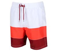 Regatta Herren Bratchmar VI' Quick Drying Mesh Lined Shorts Baby Badebekleidung, Weißer, gebrannter Lachs, 3XL