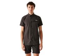 Regatta Travel Packaway S/S Shirt Herren Kurzarm Hemd grau L