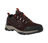 Regatta Herren Mens Vendeavor Suede Low Walking Shoes Wanderschuh, Torf Blaze Orange, 41 EU