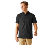 Regatta Herren Mindano Viii Kurzarm-Shirt Kurzärmeliges Hemd, Black Ash, L