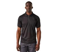 Regatta Herren Professionelles Poloshirt, kurzärmelig Polohemd, schwarz/grau, L