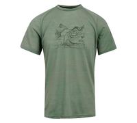 Regatta Herren T-Shirt Kurzarmshirt Funktionsshirt Escade, Farbe:Grüngrau, Artikel:-R6B Glacier, Größe:L