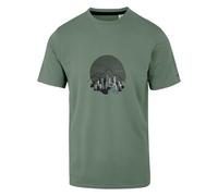 Regatta Herren T-Shirt Kurzarmshirt Funktionsshirt Fingal Stretch, Farbe:Grüngrau, Artikel:-R6B Glacier, Größe:XL