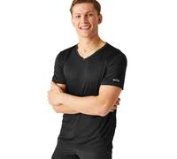 Regatta Herren Fingal V-Neck T-Shirt, Schwarz, 3XL