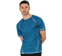 Regatta Herren Virda Ii' Quick Drying Active Sports Short Sleeve T-Shirts/Polos/Westen, Olympisches Blaugrün, L