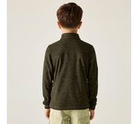 Regatta Hot Shot meliertes Fleece mit halblangem Reißverschluss für Kinder Grün, Größe: 11-12 Jr.