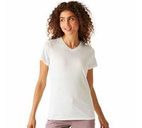 Regatta Kurzärmeliges Damen-T-Shirt mit V-Ausschnitt, weiß, 42