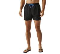 Regatta Mawson III Herren-Badeshorts, Schwarz/Olympian Blue, XXL