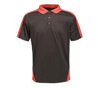 Regatta Professional Herren Contrast Coolweave Polo TRS174 black/classic red L