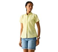 Regatta Mindano Viii Kurzarmhemd 48 Barely White / Canary Yellow Check