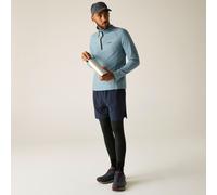 Regatta Montes Mini Stripe leichtes Fleece-Sweatshirt mit halblangem Reißverschluss für Herren Blau, Größe: XXL