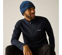 Regatta Montes Mini Stripe leichtes Fleece-Sweatshirt mit halblangem Reißverschluss für Herren Blau, Größe: M