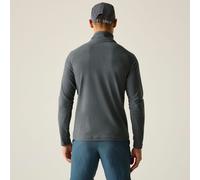 Regatta Montes Mini Stripe leichtes Fleece-Sweatshirt mit halblangem Reißverschluss für Herren Grau, Größe: 3XL