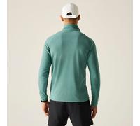 Regatta Montes Mini Stripe leichtes Fleece-Sweatshirt mit halblangem Reißverschluss für Herren Grün, Größe: 3XL