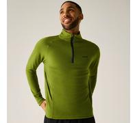 Regatta Montes Mini Stripe leichtes Fleece-Sweatshirt mit halblangem Reißverschluss für Herren Grün, Größe: M