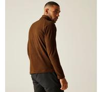 Regatta Montes Mini Stripe leichtes Fleece-Sweatshirt mit halblangem Reißverschluss für Herren Orange, Größe: M