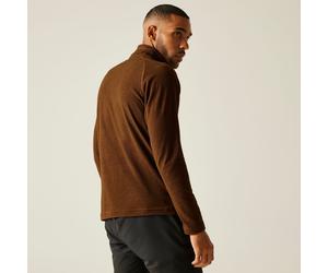 Regatta Montes Mini Stripe leichtes Fleece-Sweatshirt mit halblangem Reißverschluss für Herren Orange, Größe: XL