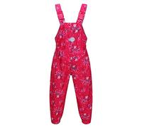 Regatta MuddyPudDungaree Peppa Pig wasserdichte, atmungsaktive, Bedruckte Latzhose für Kinder. Mit leichtem Gewicht