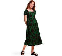 Regatta Orla Kiely Midi-Sommerkleid, Grünes Blumenmuster, 36