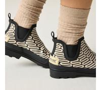 Regatta Orla Kiely mittelhohe Gummistiefel Beige Schwarz, Größe: 36