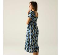 Regatta Orla Kiely Sommer-Midikleid, Cotton Blau, Größe: 34