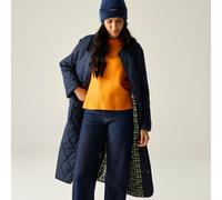 Regatta Orla Kiely Steppjacke mit mittellangem Schnitt Blau, Größe: 38