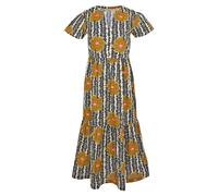 Regatta - Orla Kiely Midikleid Gestuft für Damen (40 DE) (Gelb)