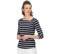 Regatta Polexia T-Shirt, Marineblau/weiß gestreift, 8
