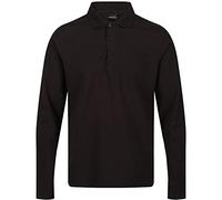 Regatta Professional Herren Poloshirt Pro 65/35, klassisch, langärmelig, perfekt für Arbeitskleidung oder Freizeit, Schwarz, Schwarz, XS