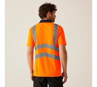 Regatta Professional Regatta Professional Hi Vis Pro Reflektierendes Polo-Arbeitsshirt für Herren Orange, Größe: XL