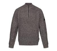 Regatta Professional Salomon Herren Strickpullover mit halbem Reißverschluss, Dunkelgrau (Dark Grey Marl), XXXL