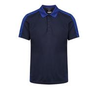 Regatta Professionelles Contrast Coolweave Wicking Poloshirt, Navy/NewRoyal, L