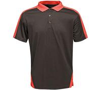 Regatta Professional Herren Contrast Coolweave Polo TRS174 black/classic red 4XL