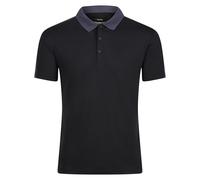 Regatta Professionelles Contrast Coolweave Wicking Poloshirt, Schwarz/Sealgr, S