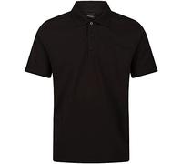 Regatta Herren Professional Mens Pro 65/35 Short Sleeve Polo T Shirt Polohemd, Schwarz, L