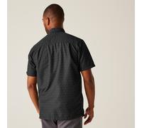 Regatta Regatta Mindano IX Kurzarmhemd für Herren Schwarz, Größe: L