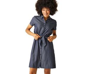 Regatta Rema-Baumwoll-Hemdkleid für Damen, Chambray, 10W / 31L