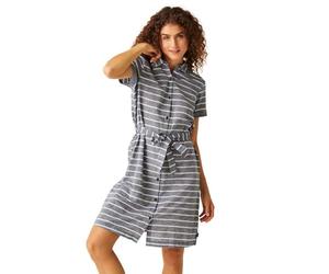 Regatta Rema-Baumwoll-Hemdkleid für Damen, grau, 14W / 31L